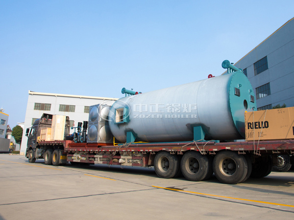 發(fā)往哈薩克斯坦的中正YQW系列燃氣導熱油鍋爐